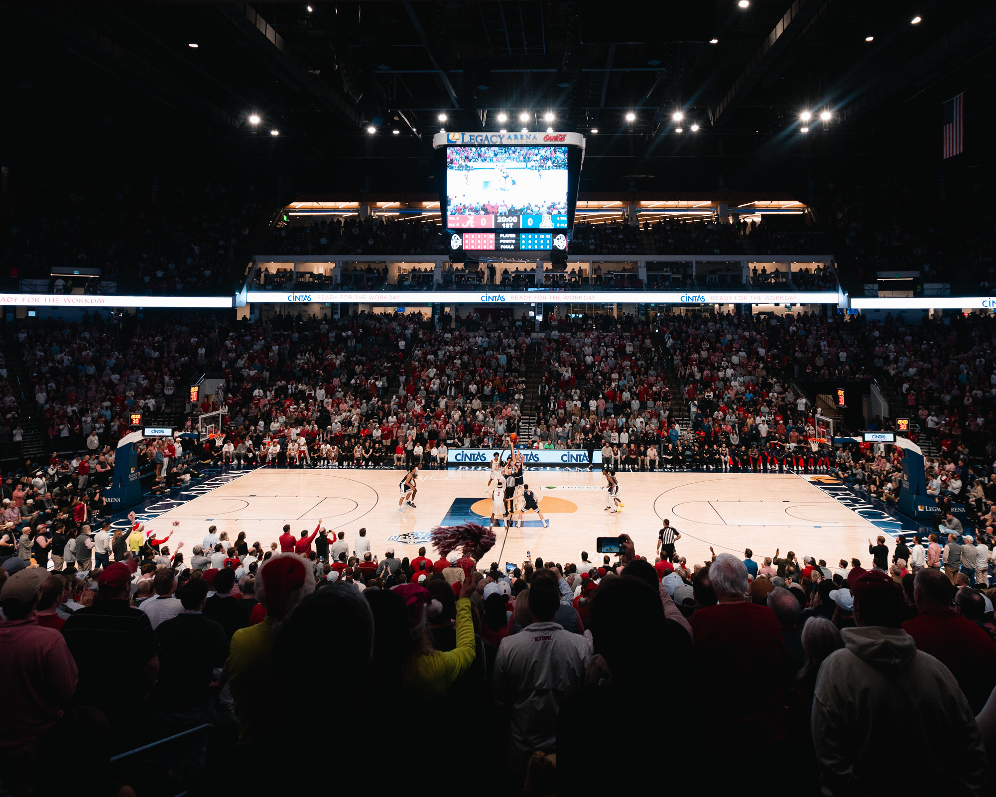 Tip-off at Legacy Arena, 2025